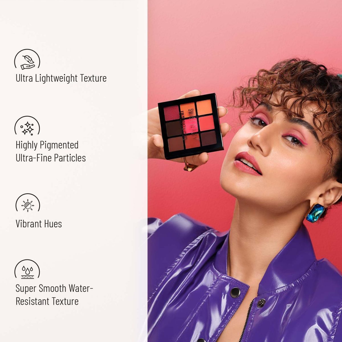 Swiss Beauty Ultimate 9 Pigmented Colors Eyeshadow Palette Long Wearing And Easily Blendable Eye Makeup Palette Matte, Shimmery And Metallic Finish - Multicolor-02, 6G - Image 3