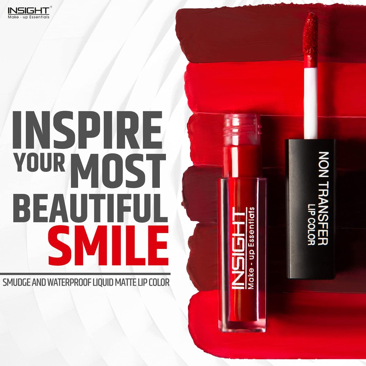 Insight Non Transfer Lip Color, Matte Finish, 4ml (18 Red Premiere) - Image 5