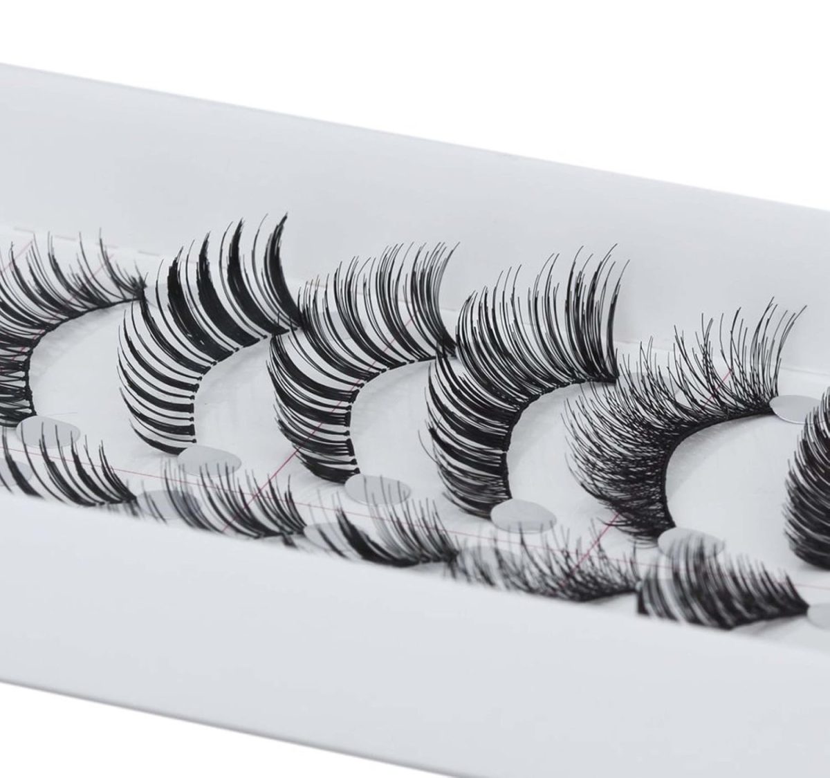 FOK Soft Natural Black Thick Long False Eyelashes (STYLE 2) - Image 4