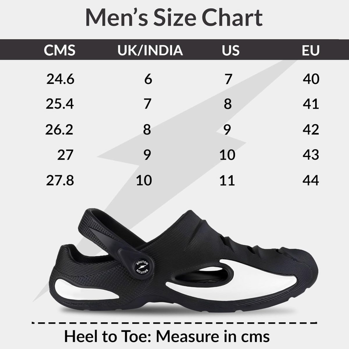 BRUTON Extra Soft Men's Classic Casual Sandals/Clogs Adjustable Back Strap | Lightweight | Stylish & Non-Slip | Waterproof & Everyday Mules for Men & Boys - Image 4