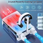 Tokluck Ps5 Horizontal Stand With 3-Level Cooling Fans For Ps 5 Console, Ps5 Accessories Cooling Stand With Ps5 Controller Charger, Ps5 Cooling Station With Headset Holder & Screw, Usb-C Cable - Image 3
