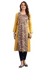 Aurelia Women's Synthetic Regular Fit Casual Kurta - Image 2