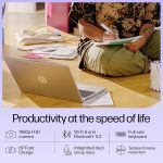HP 15, 13th Gen Intel Core i3-1315U, 8GB DDR4, 512GB SSD, (Win 11, Office 21, Grey, 1.59kg), Anti-Glare, Micro-Edge,15.6-inch(39.6cm), FHD Laptop, Intel UHD Graphics, 1080p FHD Camera, fd0006TU - Image 6