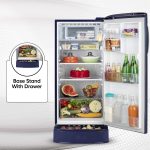 LG 185 L 5 Star Direct Cool Smart Inverter Compressor Single Door Refrigerator (GL-D201ABIU, Blue ILAN, Moist N Fresh, Auto Smart Connect with Base Stand Drawer) - Image 8