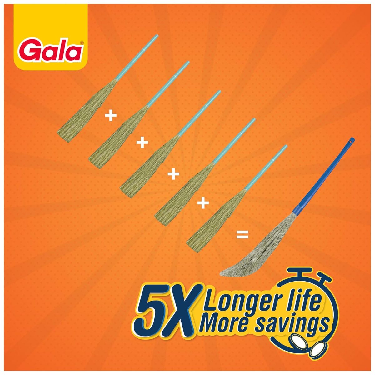 Gala No Dust Floor Broom XL (Modular,1 Piece) - Image 3
