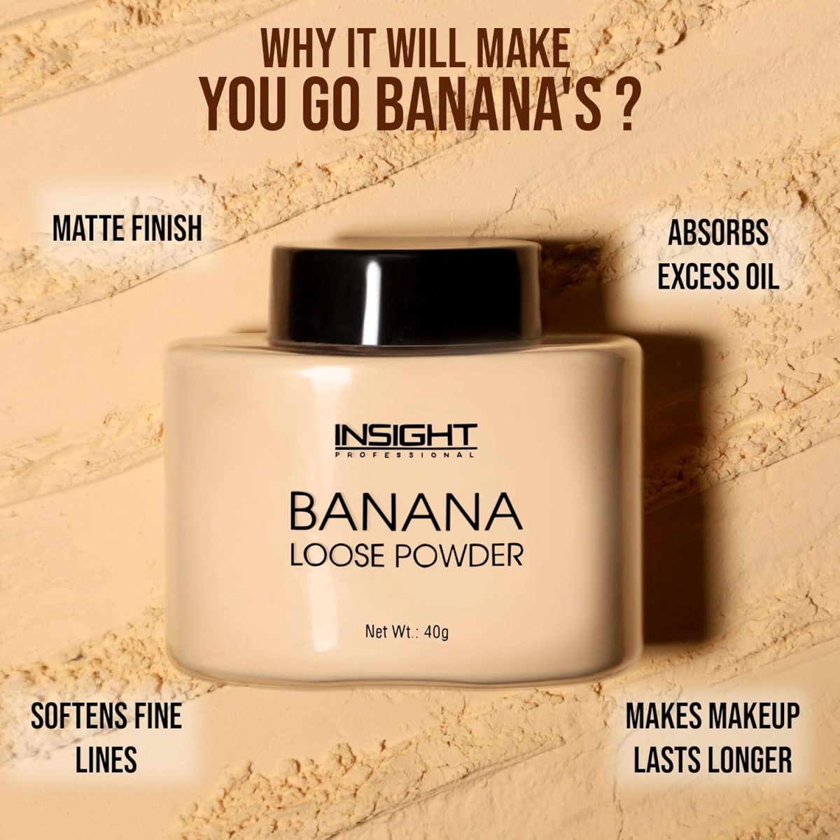 Insight Banana Loose Powder, 40g - Image 3