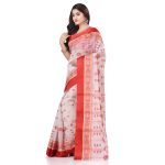 dB DESH BIDESH Women`s Cotton Saree Handloom Sarees For Women Cotton Tant Cotton Sarees For Women Phulkoli Design Handloom Sarees For Women Cotton Without Blouse Piece - Image 3