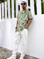 LookMark Men's Print Vibrant Printed Half Sleeve Loose Fit Casual Shirt in Cotton Blend – Perfect for Beach Days, Everyday Comfort, and Effortless Style - Image 3