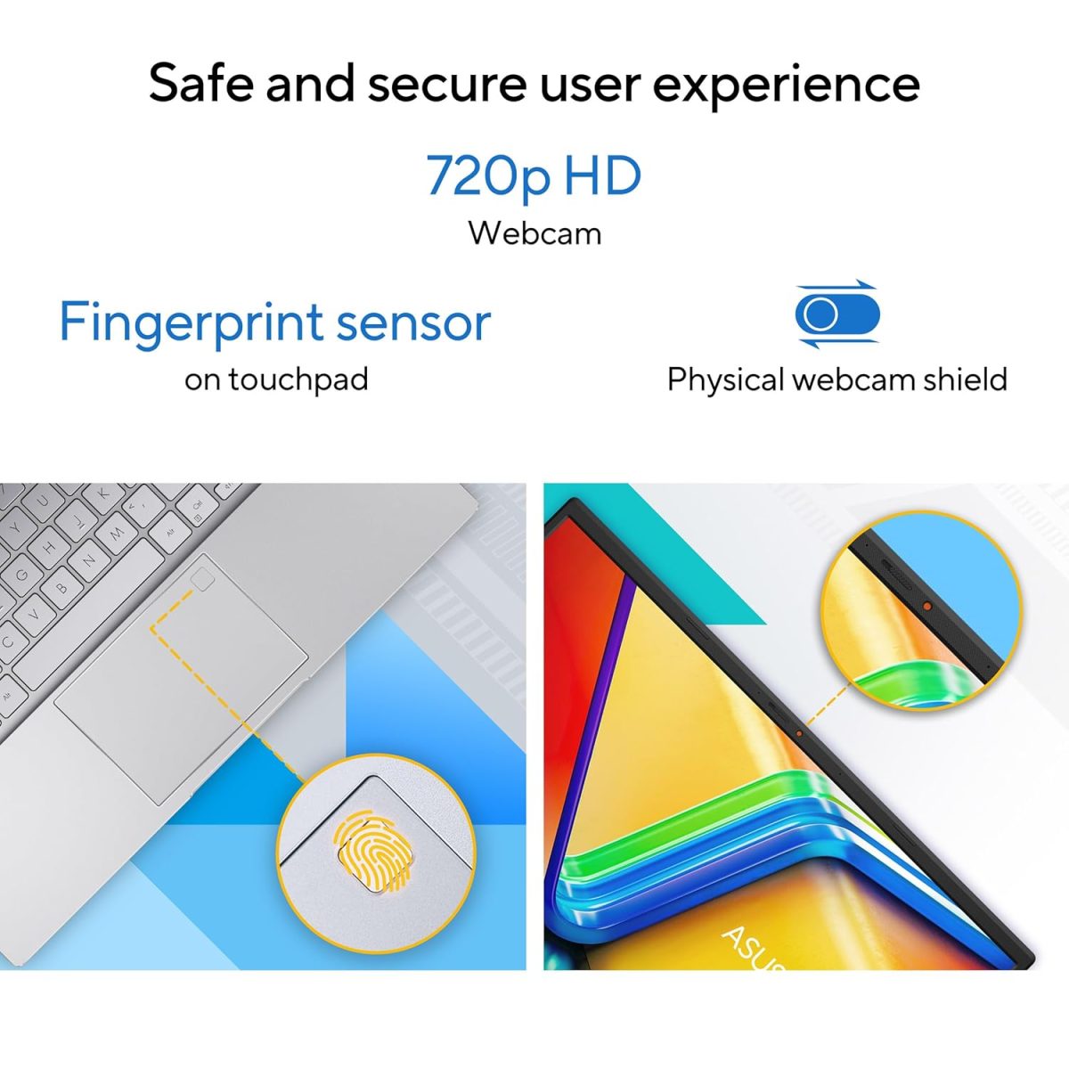 ASUS Vivobook 14, Core i3-1215U 12th Gen, Thin and Light Laptop, 14" (35.56 cm) FHD, 60Hz (8 GB RAM/512GB SSD/Windows11/Office 2021/Fingerprint/42WHr /Silver/1.40 kg), X1404ZA-NK322WS - Image 7