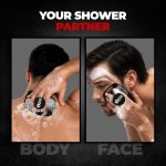 Beardo Silicone Body Scrubber Bath Brush for Men | Cleanses, Exfoliates & Removes Dead Skin | Super Soft Silicone Bristles | Lathers Well | Ergonomic No-Slip Handle, Body Scrubber for Men - Image 2