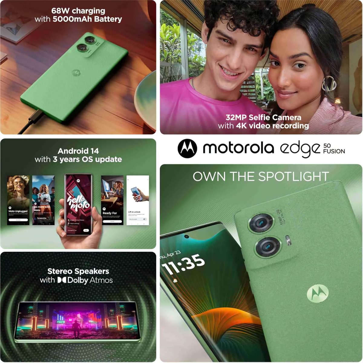 Motorola Edge 50 Fusion tG (Forest Green, 8GB RAM + 128GB Storage) - Image 5
