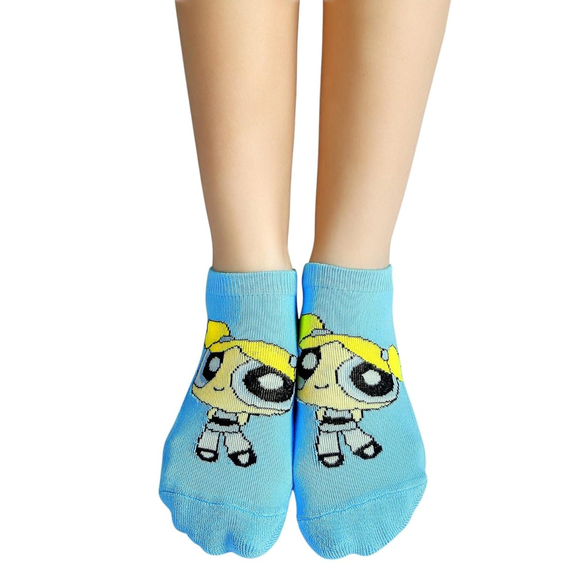 BALENZIA SocksXpress Powerpuff Girls Women's Cushioned Lowcut Ankle Socks- Pack of 3, Multicolor (Free Size) - Image 3