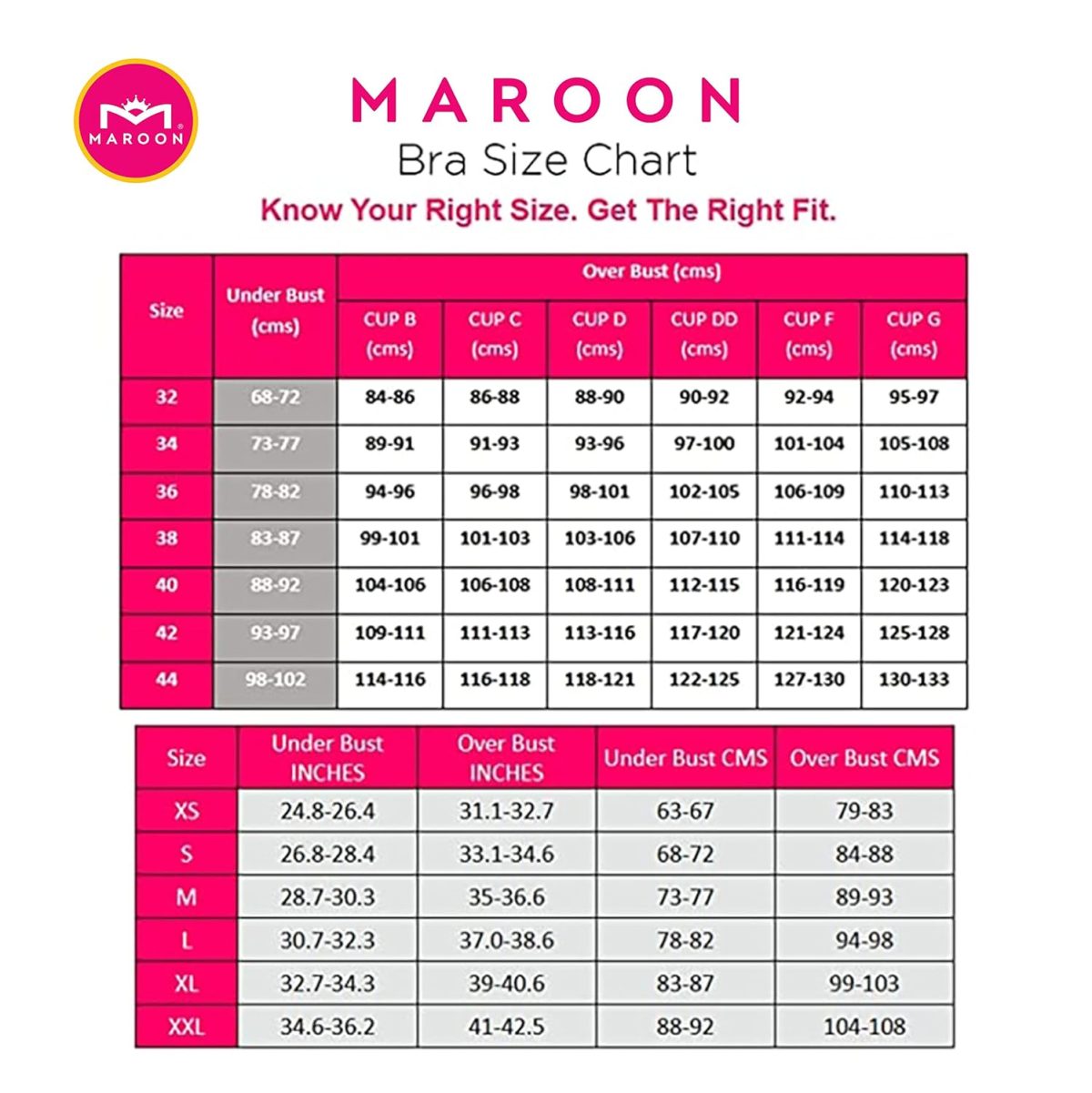 MAROON Cotton Satin Blend Seamless Non Padded Non-Wired Full Coverage Women Minimizer Bra - Image 6