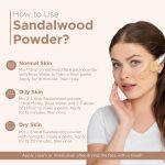 Indus Valley Bio Organic Sandalwood Face Pack Powder | Lightens Suntan, Dark Spots & Pigmentation | Prevents Acne Breakouts | Enriched with Chandan Powder for Glowing Skin & Tan Removal - 200g - Image 3