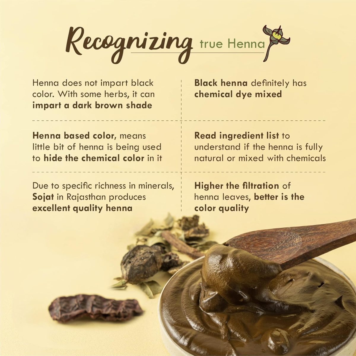 Nat Habit - Fresh Ready To Apply Henna Paste, Pre-Soaked in Black Tea and Herbs,100% Natural Rajasthani Henna, Imparts Rich Brown Shade (Pack of 3 x 220g) - Image 8