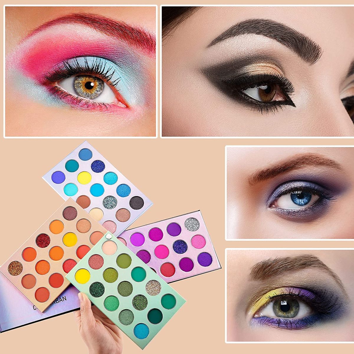 HUDA GIRL Beauty 60 Shades Color Board Eyeshadow Palette - Matte, Shimmer And Glitters Eye Shadow Makeup Kit For Girls, Multi - Image 5
