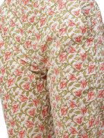 Divena Off white Cotton Straight Kurta Pant set with Dupatta - Image 3