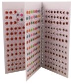 VAMA Forehead Sticker kumkum Gold & White Stone Multicolour Bindi Booklet for Women & Girls (Stone Bindi Book - 376 bindis) - Image 4
