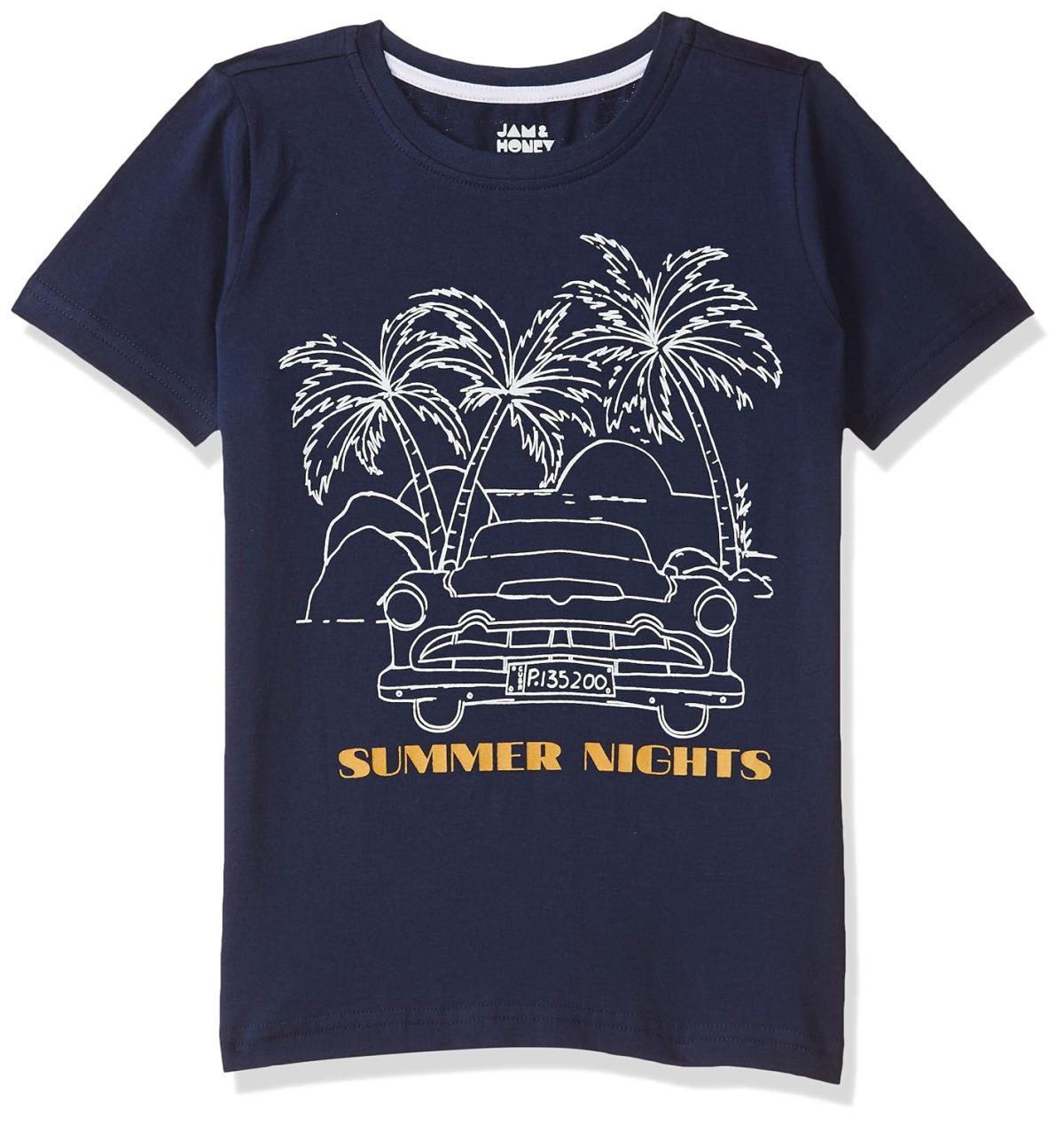 Amazon Brand - Jam & Honey Mix Pattern Regular Fit Boys 100% Cotton Printed Half Sleeves T-Shirt | Age 2-12 Years (Pack of 3) - Image 3