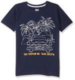 Amazon Brand - Jam & Honey Mix Pattern Regular Fit Boys 100% Cotton Printed Half Sleeves T-Shirt | Age 2-12 Years (Pack of 3) - Image 3