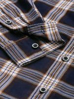 The Indian Garage Co Men's Cotton Regular Fit Checkered Full Sleeves Cutaway Collar Casual Shirt - Image 3