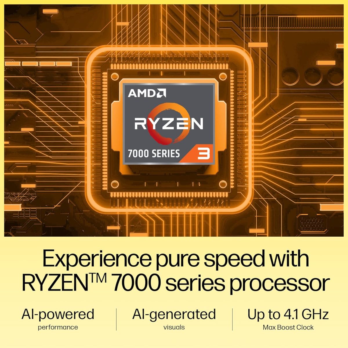 HP 15, AMD Ryzen 3 7320U Laptop (8GB LPDDR5, 512GB SSD) Anti-Glare, Micro-Edge, 15.6"/39.6cm,FHD, Win 11, Silver, 1.59kg, AMD Radeon Graphics, 1080p HD Camera, fc0154AU - Image 2