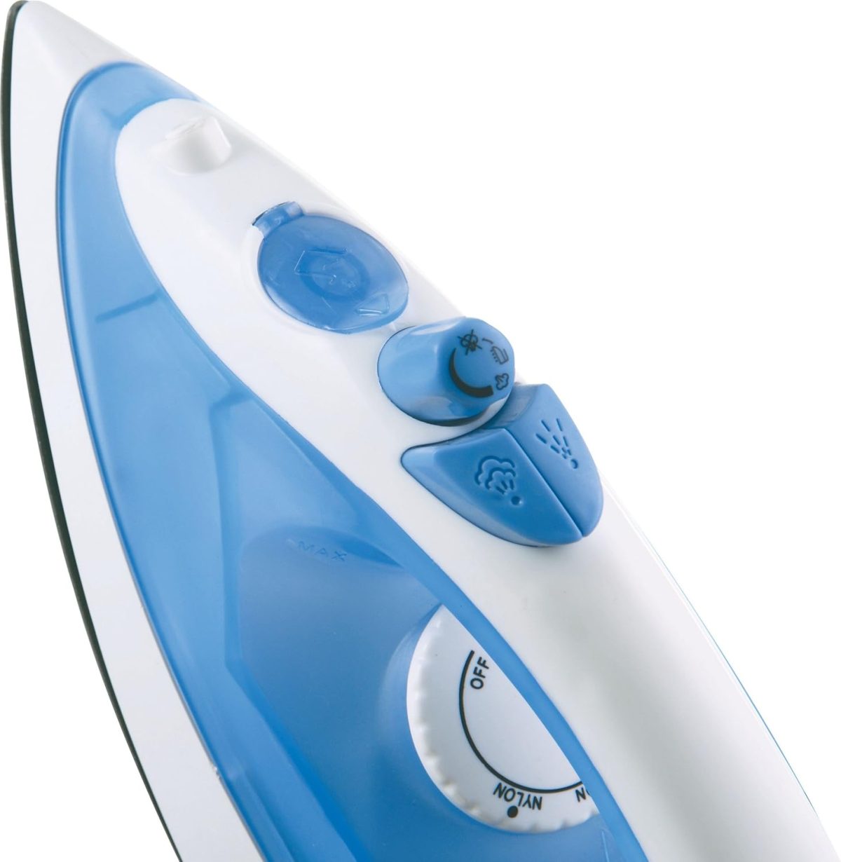 Usha 3713 1300Watt Steam Iron with Self Cleaning Function | Teflon Coated Soleplate | Powerful Steam Output upto18gm/min | 180ml Water Tank Capacity | 2 Years Warranty | (Blue & White) - Image 4