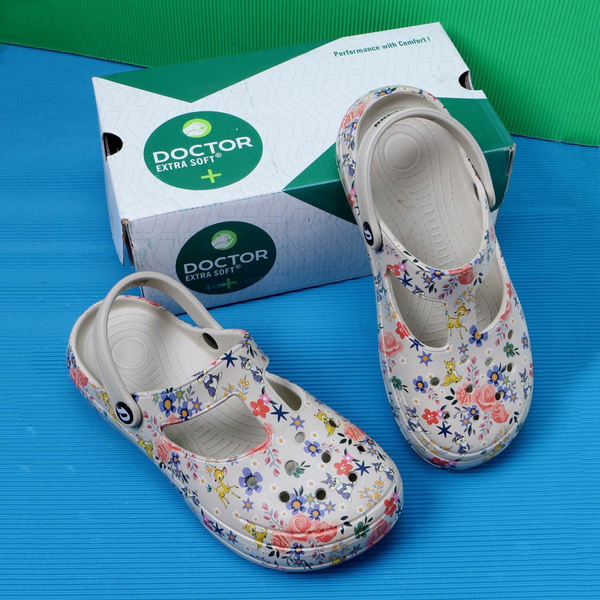 DOCTOR EXTRA SOFT Women's Classic Casual Clogs/Sandals with Adjustable Back Strap for Adult | Comfortable & Light Weight | Stylish & Anti-Skid | Waterproof & Everyday Use Mules for Girls & Ladies D-512 - Image 3