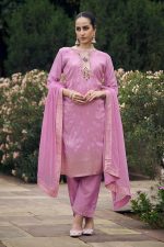 VredeVogel Viscose Rayon Silk Kurta Pant Set with Chiffon Dupatta for Women - Image 4