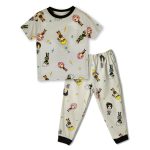 TuddyBuddy Boys & Girls Half Sleeves T-shirt & Lounge Pant Nightwear Set - 100% Cotton Jersey - Image 2