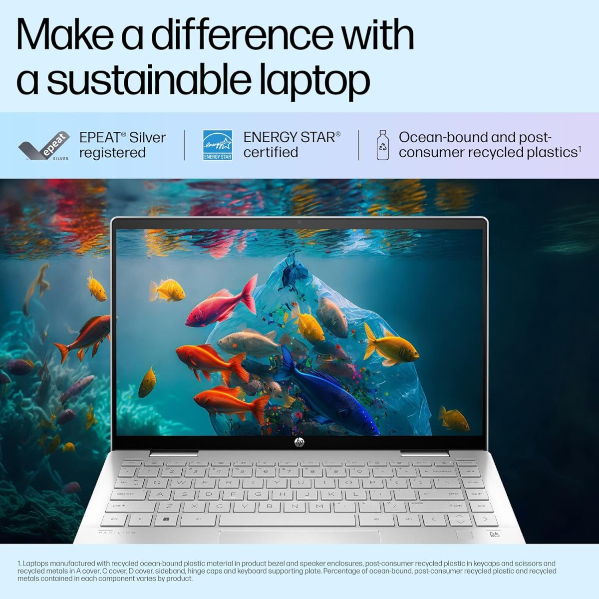 HP Pavilion x360, 13th Gen Intel Core i5-1335U, 14-inch (35.6 cm), FHD, Touchscreen, 16GB DDR4, 1TB SSD, FPR, 5 MP Camera, Backlit KB, Audio by B&O, Pen (Win 11, MSO 2021, Silver, 1.51 kg), ek1010TU - Image 7