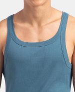 Jockey Men's Super Combed Cotton Regular Fit US26 Rib Square Neckline Gym Vest - Image 6