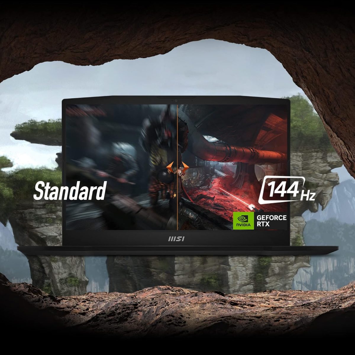 MSI Katana 17, Intel 13th Gen. i7-13620H, 44CM FHD 144Hz Gaming Laptop (16GB/512GB NVMe SSD/Windows 11 Home/Nvidia GeForce RTX2050, 4GB GDDR6/Black/2.6Kg), B13UCXK-256IN - Image 6