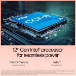 HP 15s, Intel Core i5 12th Gen-1235U Laptop (8GB RAM, 512GB SSD) Anti-Glare, 15.6"/39.6cm, FHD, Win 11, Office 2021, Silver, 1.69Kg, Intel UHD Graphics, Backlit Keyboard, HD Camera, fy5008TU - Image 2