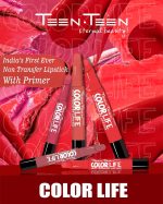 TEEN.TEEN Color Life Nontransfer Crayon Lipstick | Matte Finish with Built-in Primer | Waterproof & Long Lasting Lip Color | Smudge-Proof, Fade-Resistant Formula | Brown Sugar, 2gm - Image 7