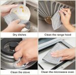 PROXISM Non-Scratch Dish Wash Cloth (Pack of 6), Steel Wire Dish Cloth, Wire Dishwashing Rags for Wet and Dry Stainless Steel Scrubber Non-Scratch Wire Dishcloth for Washing DishesfkouCLO (6) - Image 4