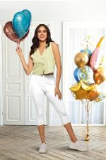 Lyra Women Solid Premium Cotton Capri | Mid-Waist | Fashionwear - Image 4