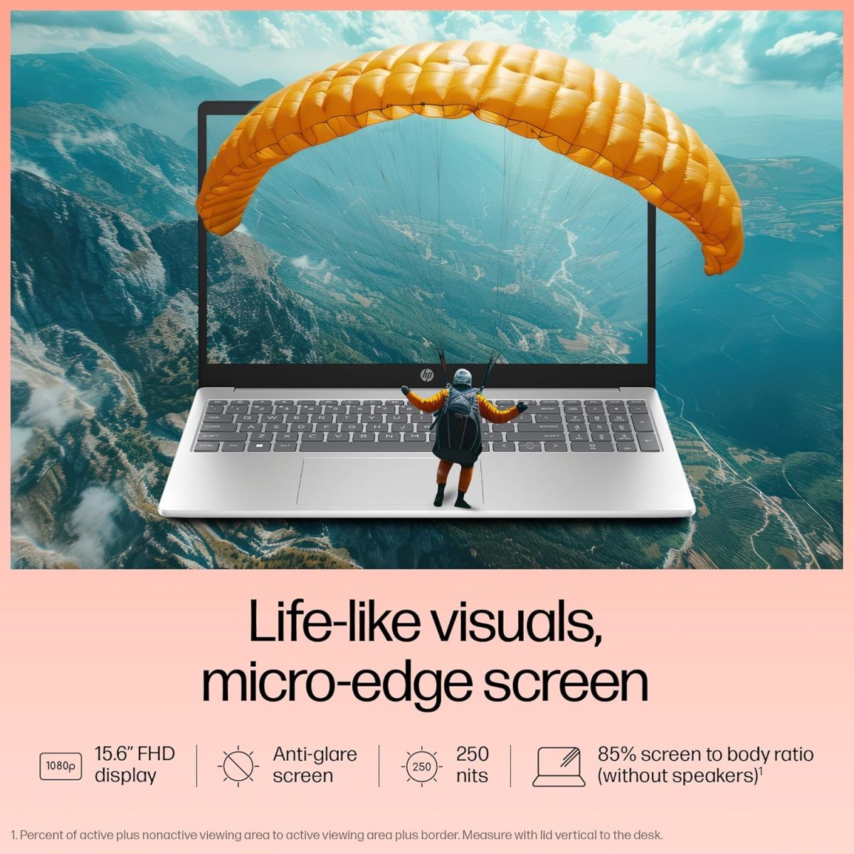 HP 15, 13th Gen Intel Core i5-1334U Laptop (16GB DDR4,1TB SSD) Anti-Glare, Micro-Edge,15.6''/39.6cm, FHD, Win11, M365 Basic(1yr),Office Home24, Silver,1.59kg, Iris Xe, FHD Camera w/Shutter, FD0552TU - Image 5