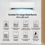LG 2 Ton 3 Star DUAL Inverter Split AC (Copper, AI Convertible 6-in-1, Diet Mode+, Faster Cooling & Energy Saving, 4 Way Swing, HD Filter with Anti-Virus Protection, US-Q24ENXE, White) - Image 2