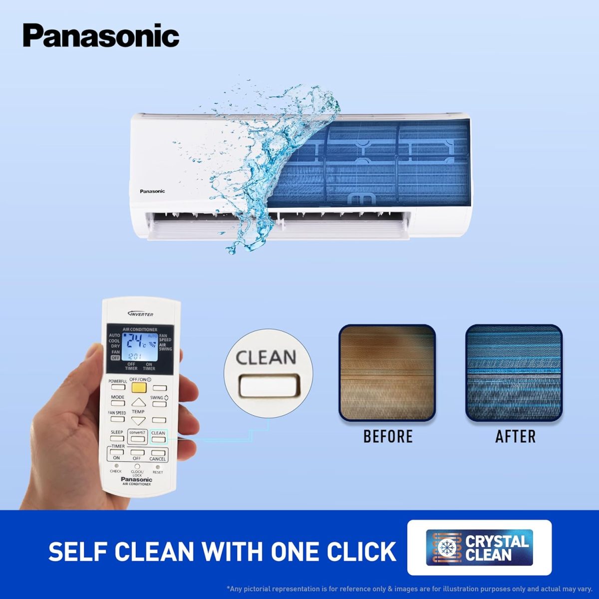 Panasonic 1.4 Ton 3 Star Inverter Split AC (Powerful Mode, Copper Condenser, 7in1 Convertible, 2-Way, PM 0.1 Filter, CS/CU-SU17AKY3T, White) - Image 6