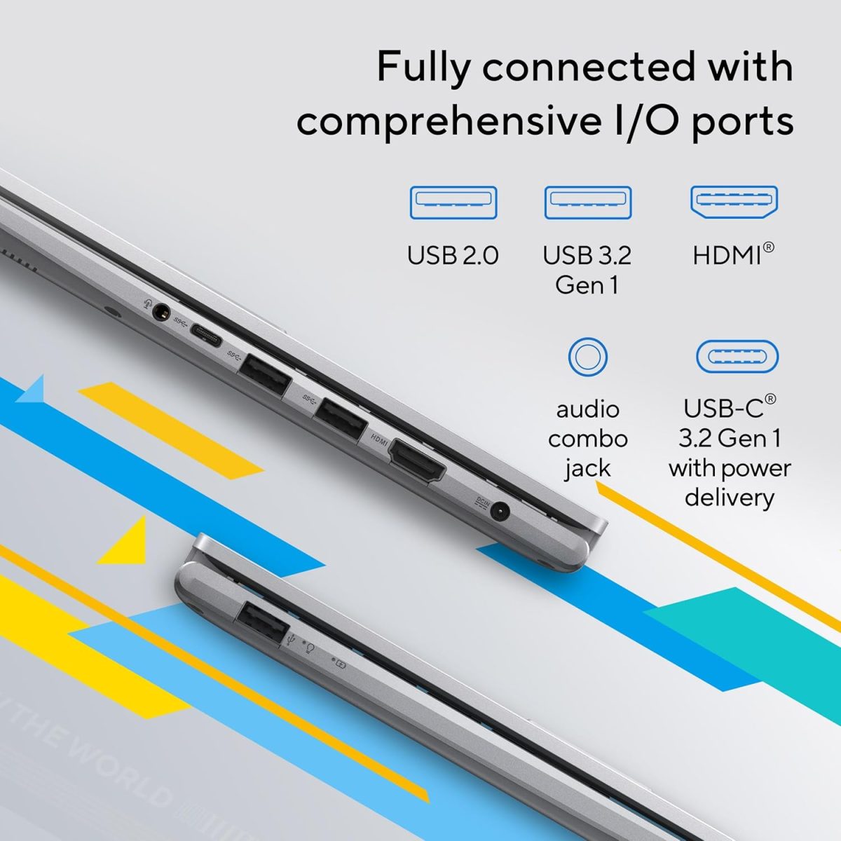ASUS Vivobook 14, Core i3-1215U 12th Gen, Thin and Light Laptop, 14" (35.56 cm) FHD, 60Hz (8 GB RAM/512GB SSD/Windows11/Office 2021/Fingerprint/42WHr /Silver/1.40 kg), X1404ZA-NK322WS - Image 8