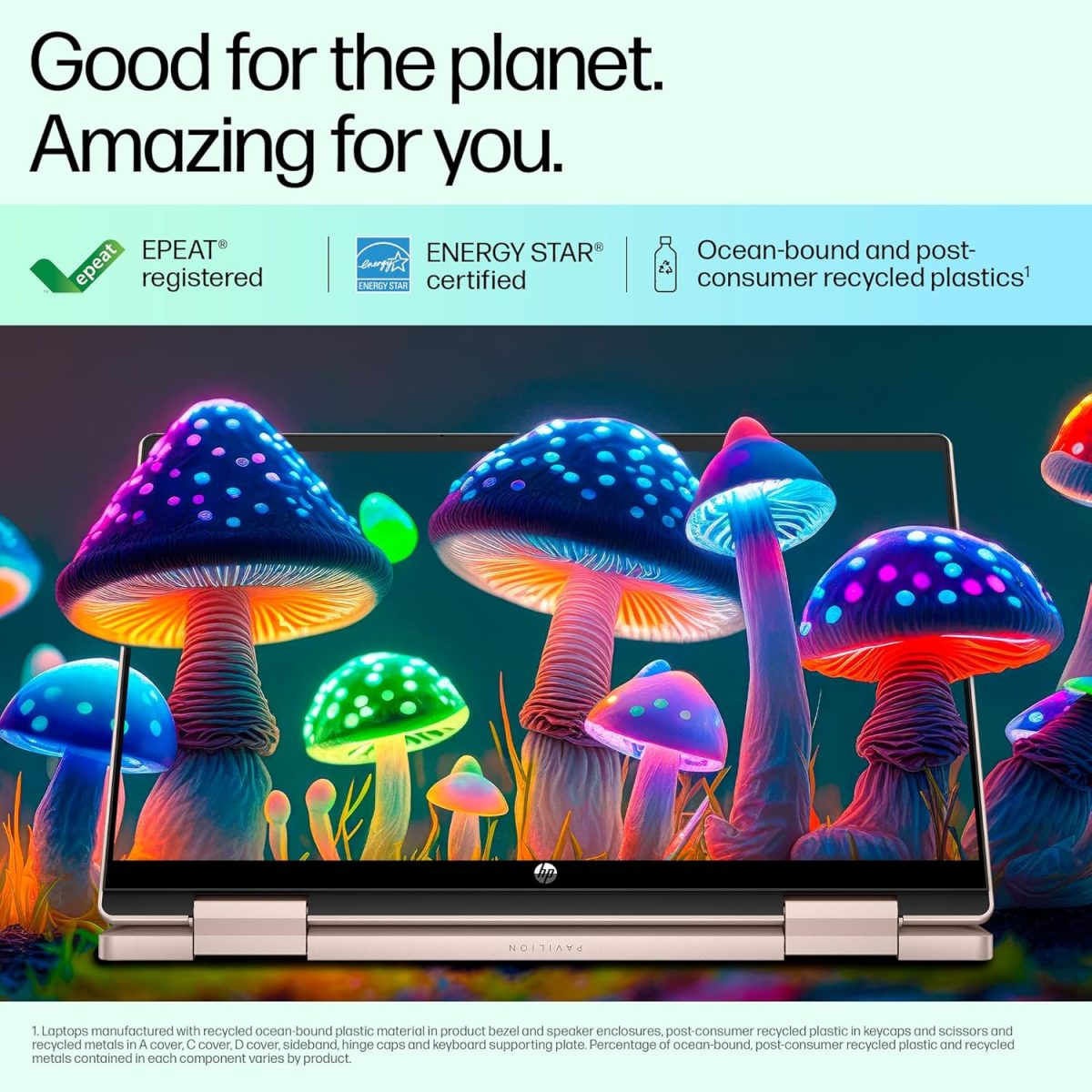 HP Pavilion x360, 13th Gen Intel Core i7-1355U (16GB DDR4, 512GB SSD), Touchscreen,IPS, 14''(35.6cm) FHD,Win 11, M365 Basic(1yr), Office Home 24, Rose gold,1.5kg,Iris Xe, Backlit, 5MP Camera, ek1152TU - Image 12