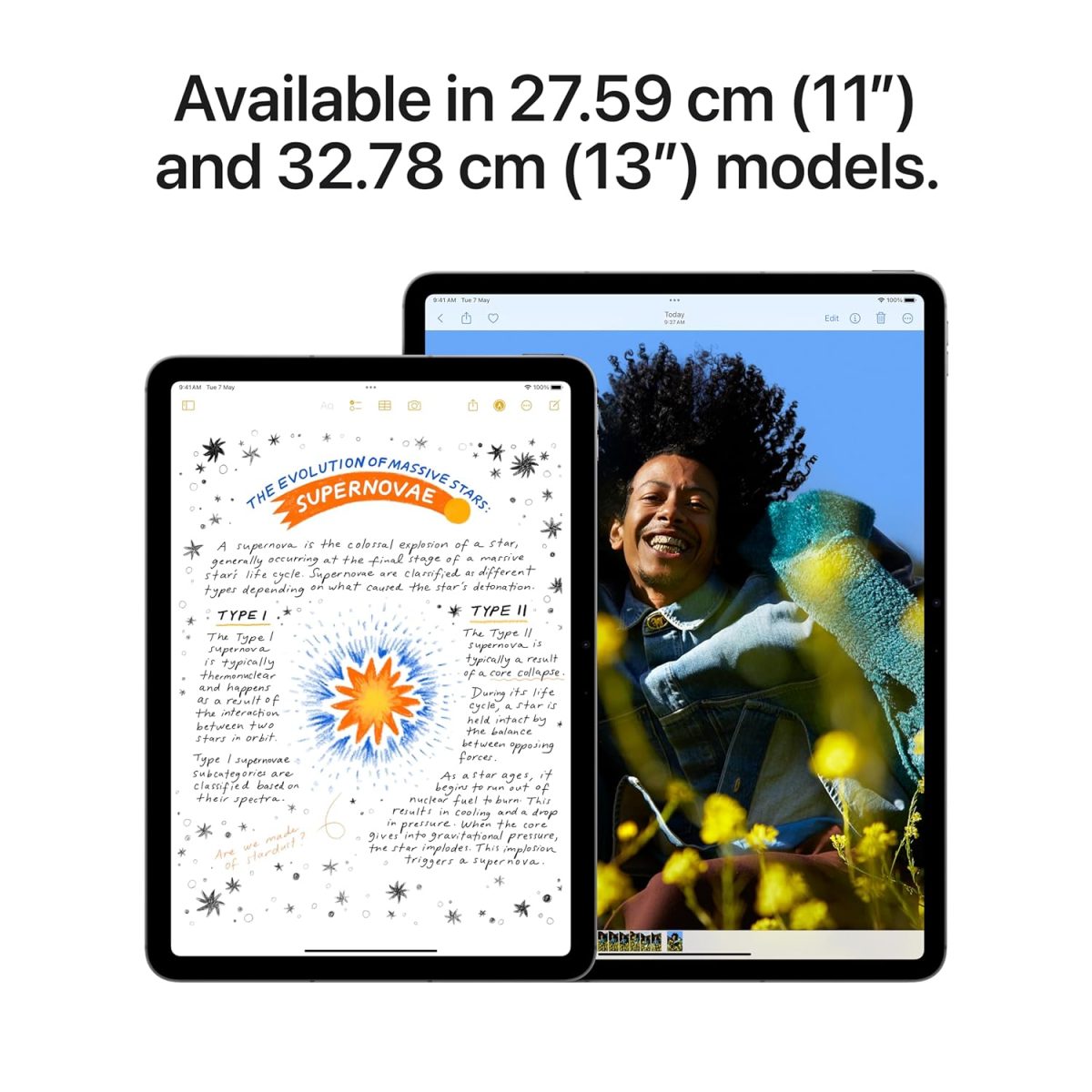 Apple iPad Air 11″ (M2): Liquid Retina Display, 256GB, Landscape 12MP Front Camera / 12MP Back Camera, Wi-Fi 6E + 5G Cellular with eSIM, Touch ID, All-Day Battery Life — Purple - Image 3