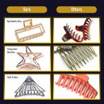 THE MARKETVILLA Hair Clips for Girls Woman - Pack of 8, Metal Claw Clips for Women Aesthetic, Clutchers for Hair, Cute Stylish Clature for Ladies (Medium Size) - Image 6