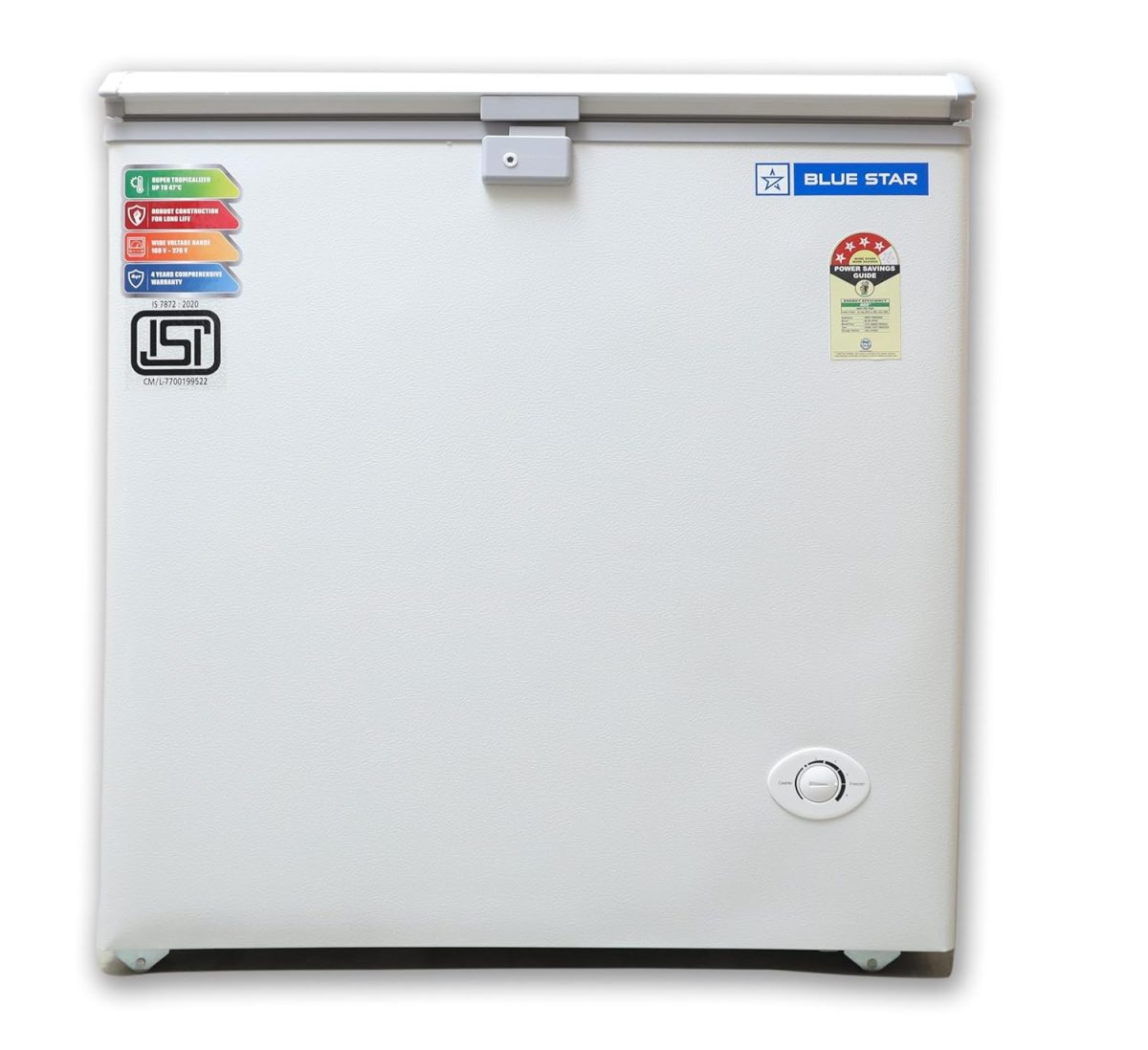 Blue Star CF4-180NEYW Single Door Deep Freezer (161 Liter, White, 4-star) - Image 7