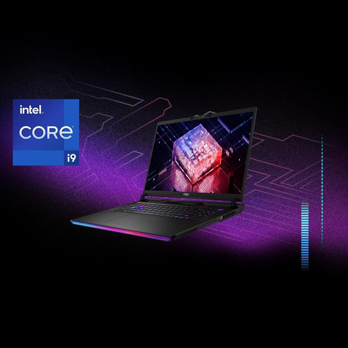 MSI Raider GE78 HX, Intel 14th Gen. i9-14900HX, 43CM QHD+ 240Hz Gaming Laptop (32GB/2TB NVMe SSD/Windows 11 Home/NVIDIA GeForce RTX 4080, GDDR6 12GB/Core Black/3.1Kg), 14VHG-805IN - Image 3