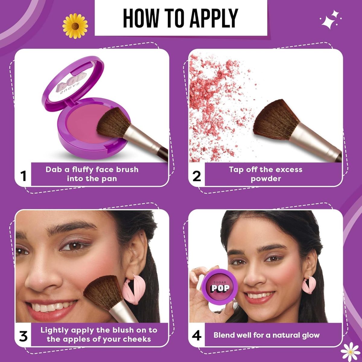 SUGAR POP Ultra HD Blush 02 Sienna - 10 gms - Richly Pigmented | Ultra Matte | Blendable | Suits all skin tones - Image 4
