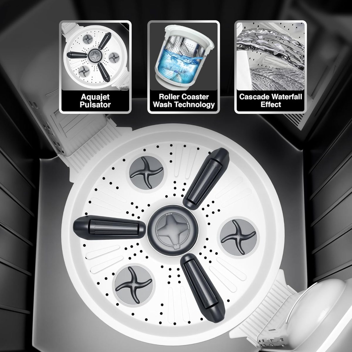 Godrej 10 Kg 5 Star With Roller Coaster Wash Technology Semi-Automatic Top Load Washing Machine (WSEDGE NEO 100 5.0 PB3 SLGR, Slate Grey) - Image 3