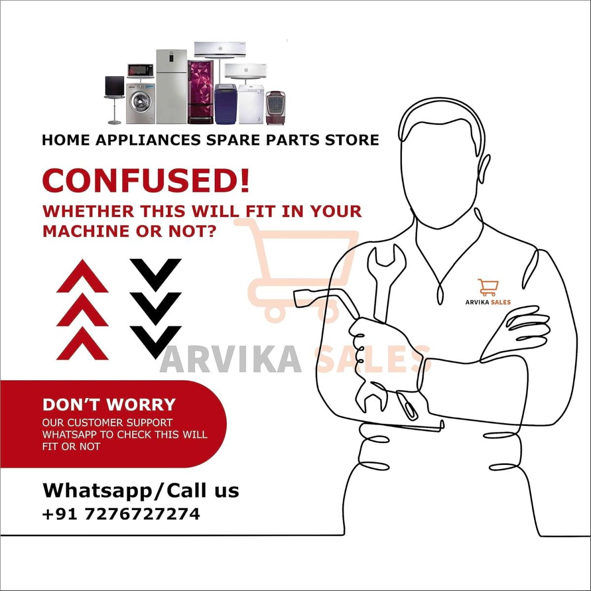 Arvika Sales Frost Fizz Auto Defroster Suitable for LG Samsung Whirlpool Godrej Haier Voltas Lloyd Single Door Refrigerator - Image 5
