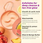 PLIX - THE PLANT FIX Peaches & Lemon Detan Bump Eraser Scrub (200g) | Removes Tan & Restores Skin’s Moisture, Reduces Dark Spots, Uneven Skin Tone, & Reveals Softer Smoother Skin - Image 4
